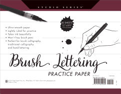 Studio Series Brush Lettering Practice Paper (Pad)