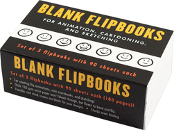 Blank Flipbooks (3-pack) - Great for animation, sketching, and cartoon creation. White cover can be designed!