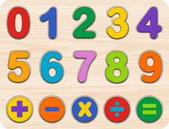 Wooden Numbers Puzzle (for toddlers 2 to 5 years of age)
