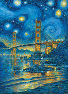 San Francisco Starry Night 500 Piece Jigsaw Puzzle