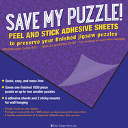 Save My Puzzle! Peel and Stick Adhesive Sheets to Preserve Your Jigsaw Puzzle