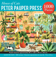 Peter Pauper Press House of Cats 1000 Piece Jigsaw Puzzle