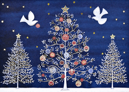 Doves of the Season Deluxe Boxed Holiday Cards (20 cards, 21 self-sealing envelopes)