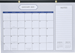 2025 Classic Desk Pad and Wall Calendar (11' X 17') - (12-Month Calendar with 152 bonus stickers!)