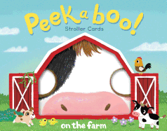 Chronicle Books Peekaboo! Stroller Cards: on The Farm Animal Themed Peekaboo Set, Unique Gift for New Mom & Dad