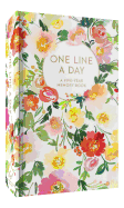 Floral One Line a Day: A Five-Year Memory Book (Blank Journal for Daily Reflections, 5 Year Diary Book)