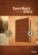 Every Man's Bible NIV, Deluxe Journeyman Edition (LeatherLike, Tan, Indexed) â€“ Study Bible for Men with Study Notes, Book Introductions, and 44 Charts