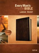 Every Manâ€™s Bible NIV, Large Print, Deluxe Explorer Edition (LeatherLike, Rustic Brown)