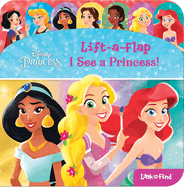 Disney Princess - I See a Princess! Lift-a-Flap Look and Find Board Book - PI Kids