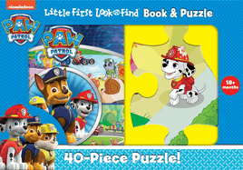 Nickelodeon PAW Patrol - Little First Look and Find Activity Book and 40-Piece Puzzle - PI Kids