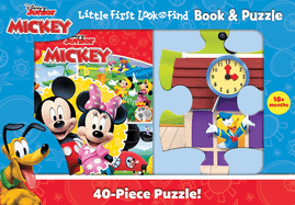 Disney Junior Mickey Mouse - Little First Look and Find Activity Book and Puzzle Set - PI Kids