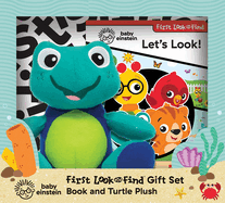 Baby Einstein - First Look and Find Activity Book and Turtle Plush Toy - PI Kids