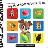 Baby Einstein - My First 100 Words Lift-a-Flap - Lift the Flap Board Book - Supports STEAM Exploration - PI Kids