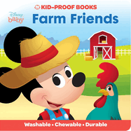 Baby Disney Mickey Mouse - Farm Friends - Kid-Proof Books - Washable, Chewable, and Durable - PI Kids