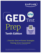 GED Test Prep, Tenth Edition (2026): Includes a Diagnostic Pretest, 2 Full Length Practice Tests, 1000+ Practice Questions, and 40+ Online Videos (Kaplan Test Prep)