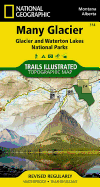 Many Glacier: Glacier and Waterton Lakes National Parks (National Geographic Trails Illustrated Map (314))