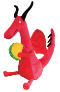 MerryMakers Dragons Love Tacos Plush Doll, 10-Inch