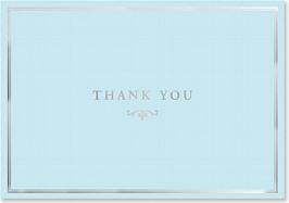 Blue Elegance Thank You Notes (Stationery, Note Cards)