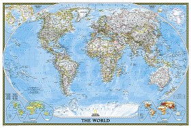 National Geographic: World Classic Wall Map (Poster Size: 36 x 24 inches) (National Geographic Reference Map)