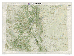 National Geographic: Colorado Wall Map (40.5 x 30.25 inches) (National Geographic Reference Map)
