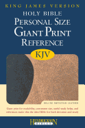 Holy Bible: King James Version, Personal Size Giant Print Reference Bible, Black on Tan Flexisoft