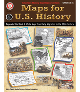 Mark Twain Maps for US History Geography Workbook, American History and Geography for Kids Grades 6-12, Middle School and High School US Map Skills, Social Studies Classroom and Map Skills Workbook