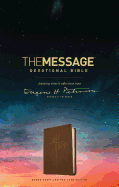 The Message Devotional Bible, Brown Cross (Leather-Look, Brown): Featuring Notes and Reflections from Eugene H. Peterson