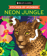 Brain Games - Sticker by Number: Neon Jungle (28 Images to Sticker)