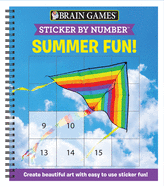 Brain Games - Sticker by Number: Summer Fun! (Square Stickers): Create Beautiful Art With Easy to Use Sticker Fun!