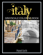 Italy Grayscale Coloring Book