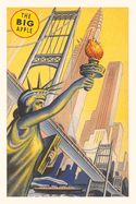 Vintage Journal The Big Apple, Statue of Liberty (Pocket Sized - Found Image Press Journals)
