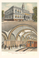 Vintage Journal Underground Loop Station at City Hall (Pocket Sized - Found Image Press Journals)