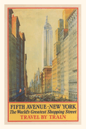 Vintage Journal Travel Poster for New York (Pocket Sized - Found Image Press Journals)