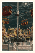 Vintage Journal Aerial Swing, Luna Park, Coney Island (Pocket Sized - Found Image Press Journals)