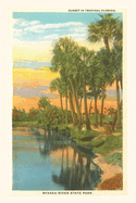 Vintage Journal Sunset in Tropical Florida, Myakka River State Park (Pocket Sized - Found Image Press Journals)