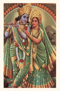 Vintage Journal Krishna and Radha (Pocket Sized - Found Image Press Journals)