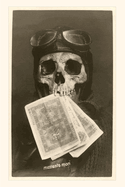 Vintage Journal Skull with Pilot's Cap and Goggles (Pocket Sized - Found Image Press Journals)