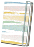 Pastel Striped Linen Journal