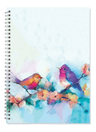 Watercolor Birds Journal A4: Do not follow where the path may lead.