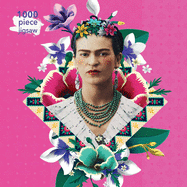 Adult Jigsaw Puzzle Frida Kahlo Pink: 1000-piece