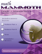 Math Mammoth Grade 1 Answer Keys (Canadian Version)