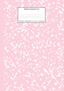 Marble Notebook A4: Pastel Pink College Ruled Journal (Pastel Stationery Notebooks a4)
