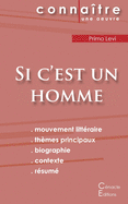 Fiche de lecture Si c'est un homme (Analyse litt├â┬⌐raire de r├â┬⌐f├â┬⌐rence et r├â┬⌐sum├â┬⌐ complet) (French Edition)
