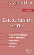 Fiche de lecture Exercices de style de Raymond Queneau (Analyse litt├â┬⌐raire de r├â┬⌐f├â┬⌐rence et r├â┬⌐sum├â┬⌐ complet) (French Edition)