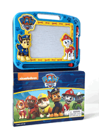 Paw Patrol Read & Doodle - Learning resources for kids, a magnetic drawing pad, an easy-to-use pen, 22-page board book for reading and drawing
