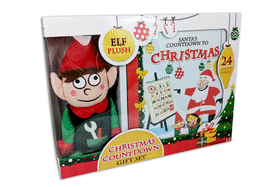 Christmas Countdown Gift Set: Storybook and Elf Plush Toy