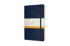Expanded Notebook, Large, Ruled, Sapphire Blue