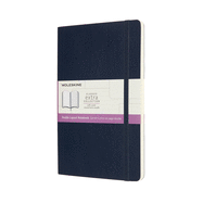 Double Layout Notebook, Ruled-Plain, Medium, Blue