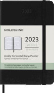 Moleskine 2023 Weekly Horizontal Planner, 12m, Po