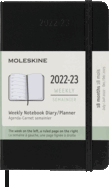 Moleskine 2023 Weekly Notebook Planner, 18m, Pock